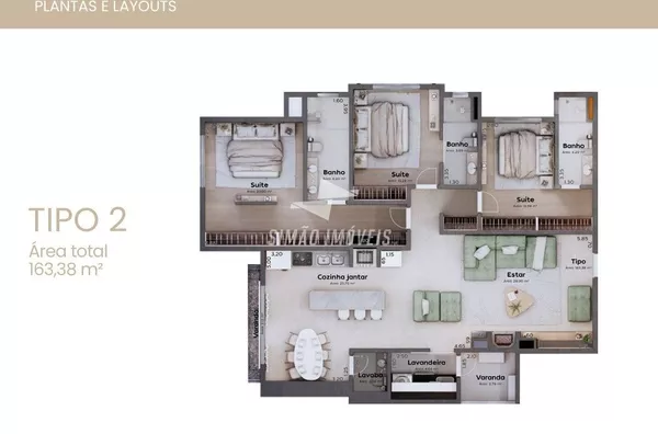 Apartamento para venda, 03 Suítes, Bairro Esperança, Erechim