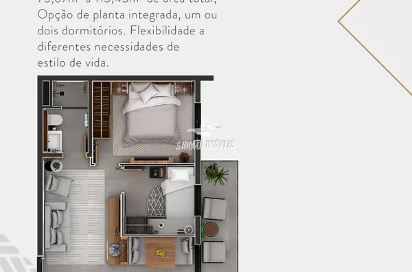 Apartamento para venda 1 quarto Bairro Centro Erechim