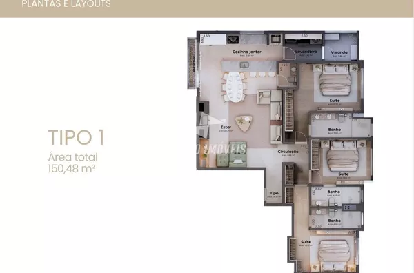 Apartamento para venda, 03 Suítes, Bairro Esperança, Erechim