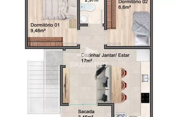 Casa para venda, 2 quarto(s),  Bandeirantes, Erechim