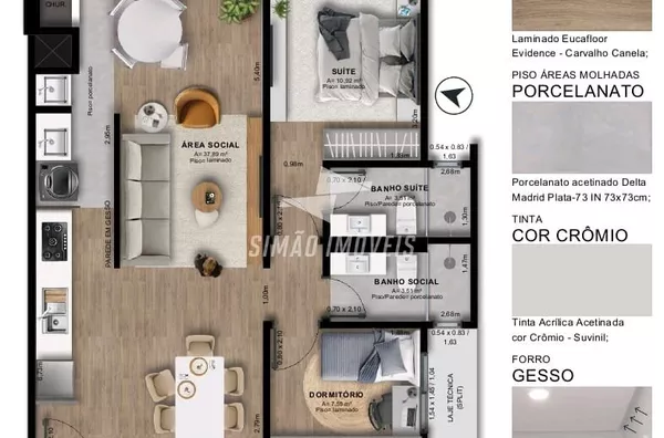 Apartamento 2 quartos para venda, bairro Fátima, Erechim