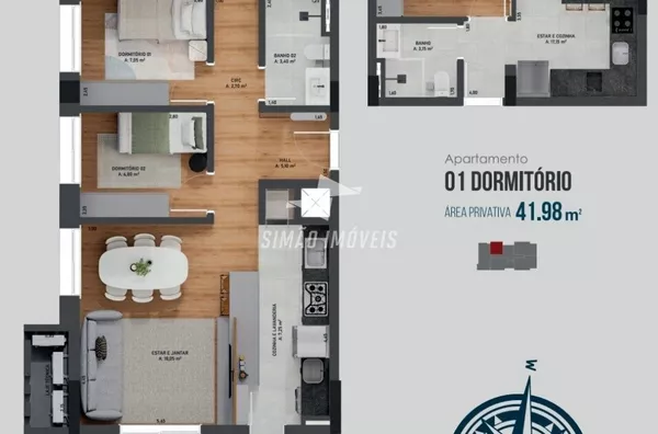 Apartamentos de 1, 2 e 3 quartos para venda, bairro Centro, Erechim