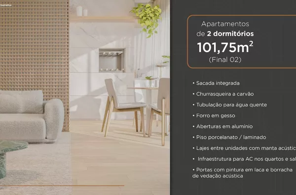 Apartamento para venda, 2 quarto(s),  Bairro Centro, Erechim