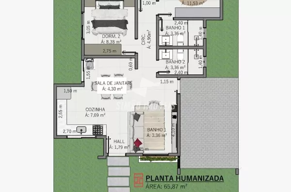 Casa para venda, 02 quarto(s), Bairro Novo Atlântico, Erechim