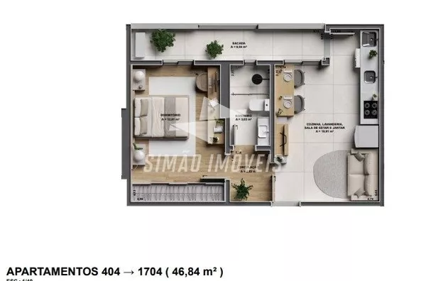 Apartamento para venda, 1 quarto(s),  Centro, Erechim