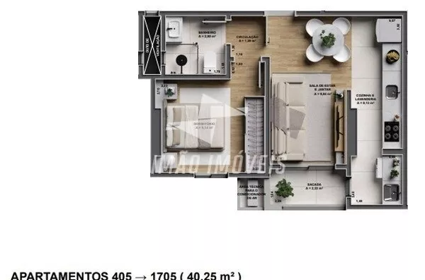 Apartamento para venda, 1 quarto(s),  Centro, Erechim