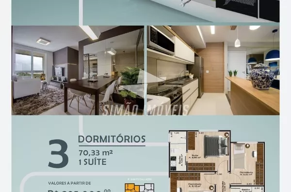 Apartamento para venda 2 quarto(s) Bairro Bela Vista Erechim