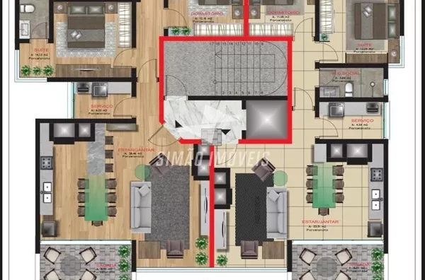 Apartamento para venda, 2 quarto(s), Bairro Centro, Marcelino Ramos