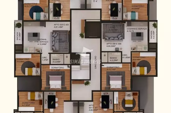 Apartamento para venda, 2 Quarto(s), Bairro Jabuticabal, Erechim