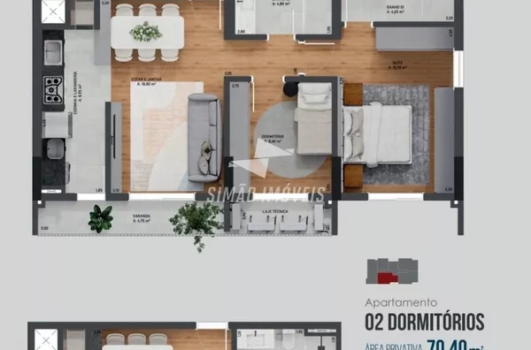 Apartamentos de 1, 2 e 3 quartos para venda, bairro Centro, Erechim