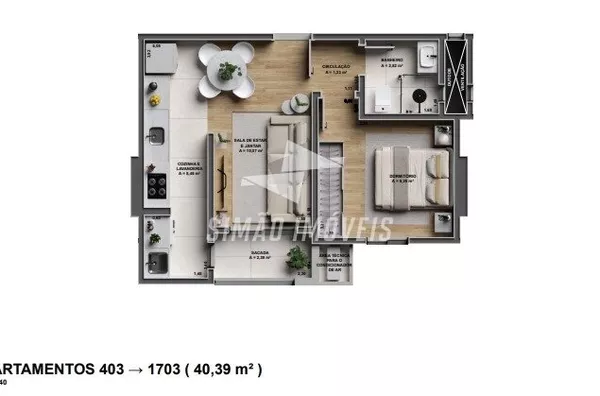 Apartamento para venda, 1 quarto(s),  Centro, Erechim