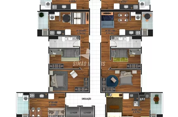 Apartamento para venda, 02 Dormitórios, Bairro Três Vendas, Erechim