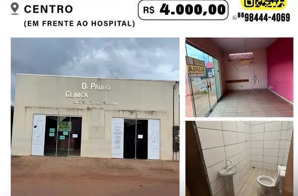 Sala comercial  para aluguel,  Centro, Confresa