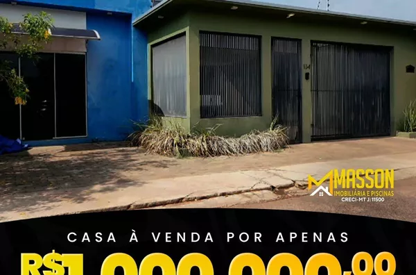 CASA PARA VENDA BAIRRO SANTA LUZIA II CONFRESA/MT