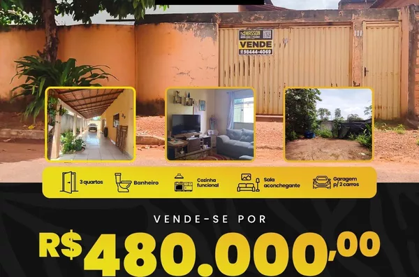 Casa para venda,  Vila 2000, Confresa