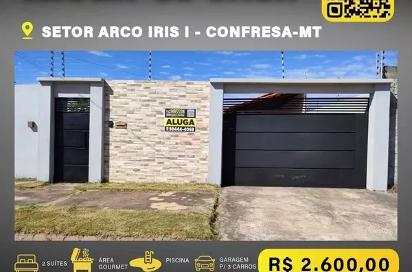 Casa para aluguel,  Arco Iris, Confresa