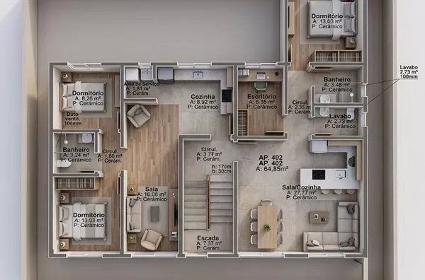 Apartamento para comprar, 2 quarto(s),  Nossa Senhora De Fátima, Panambi