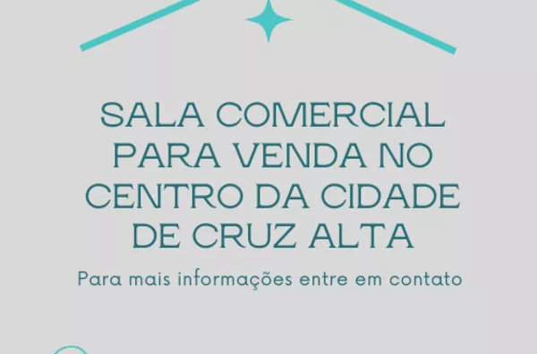 Sala comercial para venda