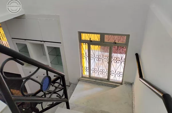 Vista superior da escada...