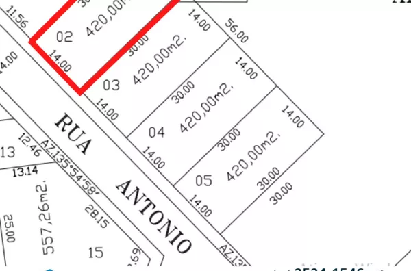 Terreno para venda Loteamento Montebello lote 02,quadra 1903A