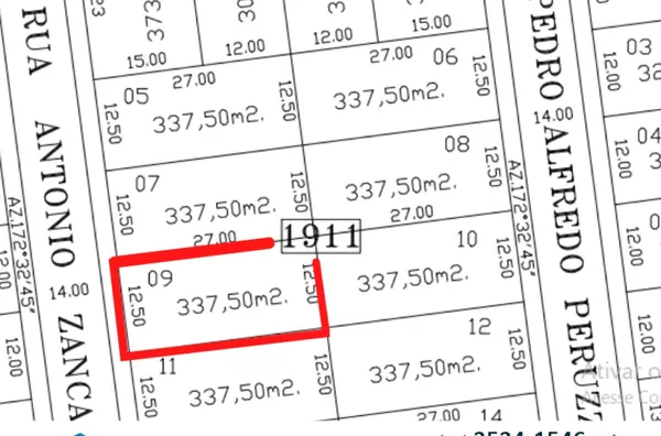 Terreno para venda Loteamento Montebello lote 9,quadra 1911