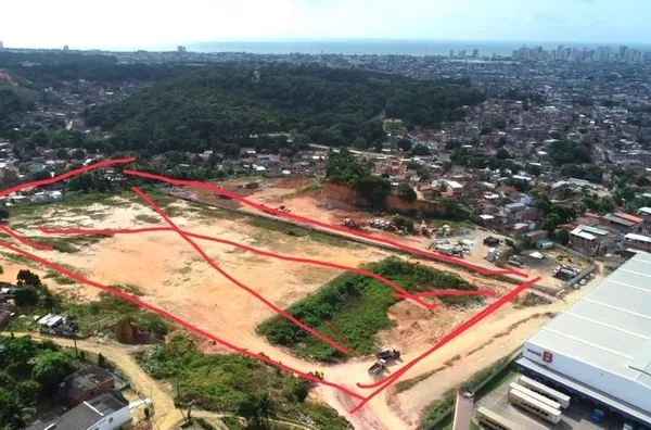 Terreno com 5,2 Ha na Br 101 por trás do fórum de Jaboatão 