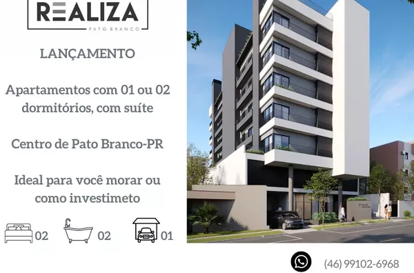 LANÇAMENTO  - Apartamento para venda, localizado no Bairro Parzianello, na cidade de Pato Branco-PR