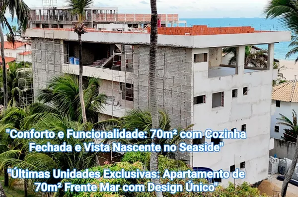 Apartamento  de praia privilégio de viver à beira mar é aqui Seaside Beach Residence Cumbuco. 
