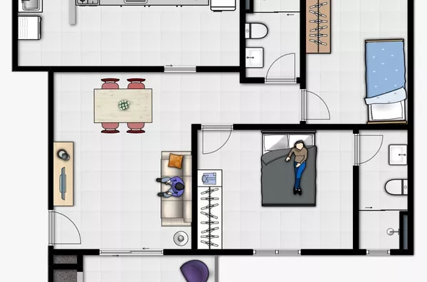 APARTAMENTO SUÍTE + 01 DORMITÓRIO ED. MARACAÍPE