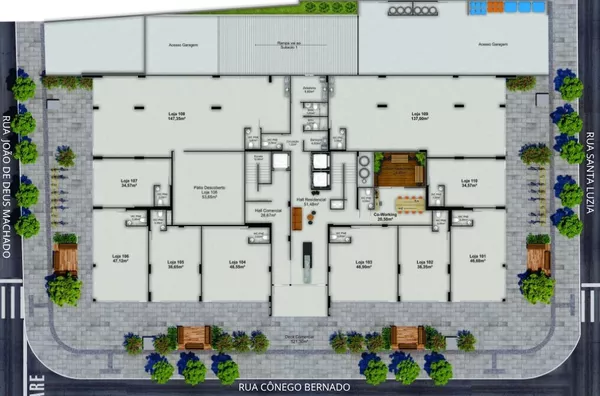 LOJAS À VENDA NO ED. SELETO - TRINDADE