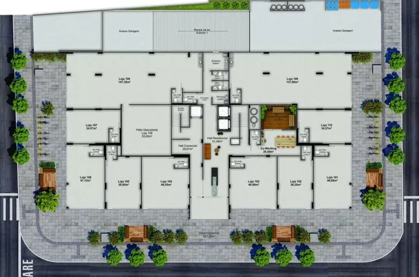 LOJAS À VENDA NO ED. SELETO - TRINDADE