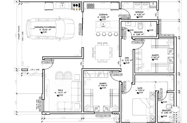 Casa para venda, 3 quarto(s),  Parque Da Mata, Tangará Da Serra