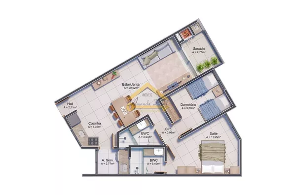 Apartamento a Venda no Terra do Sol Praia dos Ingleses