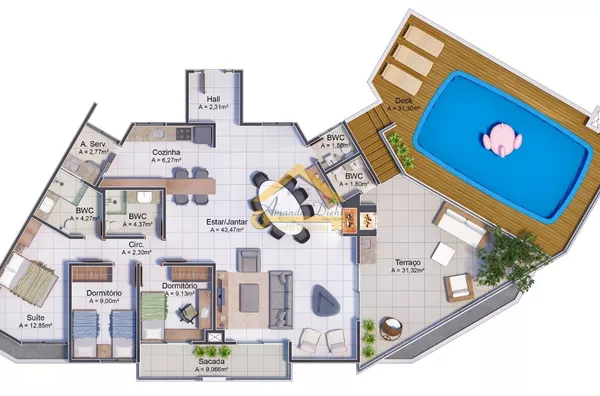 Apartamento a Venda no Terra do Sol Praia dos Ingleses