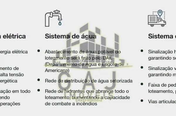 Terrenos a partir de 750m² Cond Indl Nove de Julho - Americana/SP