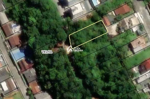 Excelente terreno Residencial na transversal da Rua dos Caçadores, Bairro Velha.