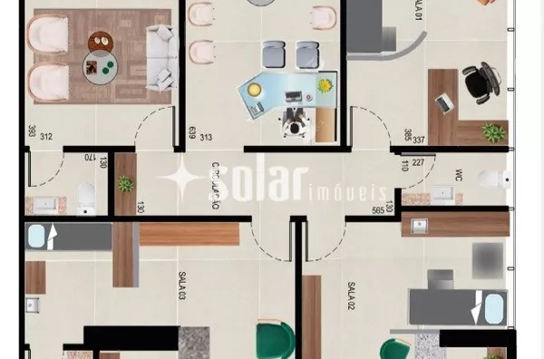 SALAS COMERCIAIS CORPORATIVAS ED PIO DE PIETRELCINA AV BRASIL B CENTRO