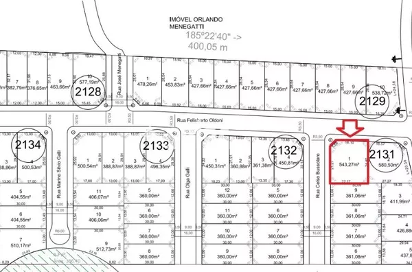 TERRENO - LOTE 01 QUADRA 2131, R FELISBERTO OLDONI ESQUINA R CELSO BUSSOLARO B INDUSTRIAL II