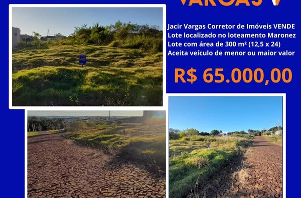 Lote á venda localizado no loteamento Maronez 