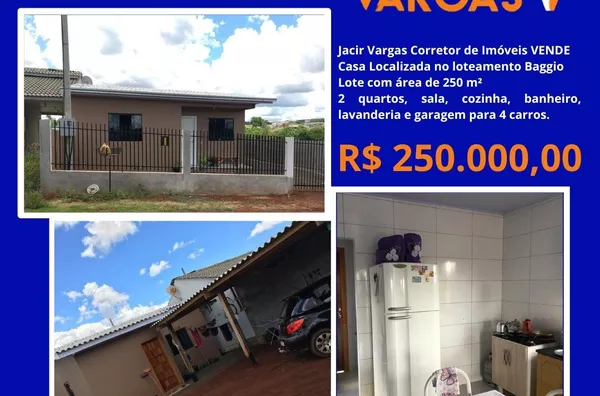 Casa á venda localizada no Loteamento Baggio 
