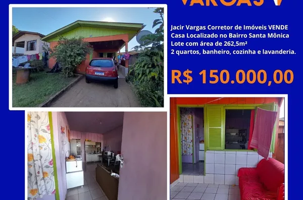 Casa á venda localizada no bairro Santa Mônica 