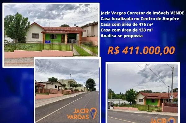 Casa á venda no Centro de Ampére - PR