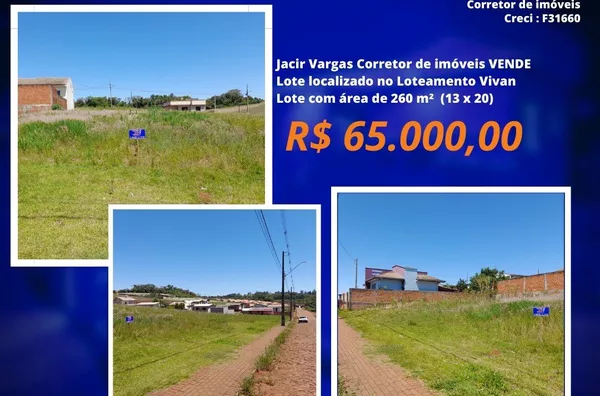 Lote á venda localizado no loteamento vivan