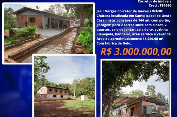 Chácara á Venda localizada em Santa Izabel Do Oeste