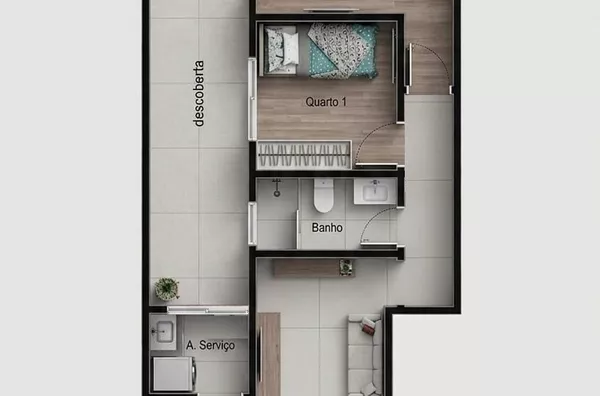Apartamento á venda, Residencial Bandeirantes 2, Pouso Alegre - Foto 2
