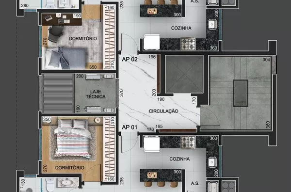 Apartamento 502 Ed. Connect para venda,  Centro, Pato Branco