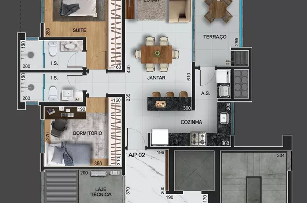 Apartamento 302 Ed. Connect para venda,  Centro, Pato Branco