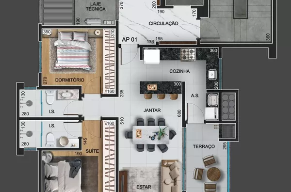 Apartamento 802 Ed. Connect para venda,  Centro, Pato Branco