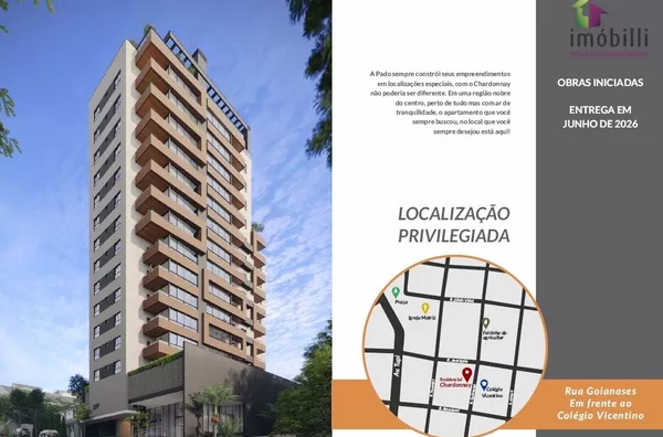 Apartamento 902 Ed. Chardonnay 297  Rua Goianases, Centro, Pato Branco PR